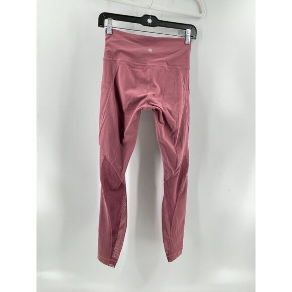 Athleta Women's Pink Pull On Cropped Stretch Activewear Leggings Size XS - Picture 6 of 16